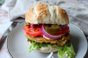 Pittige courgetteburger